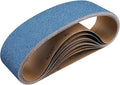 8-Piece 4 x 36 Inch 60 Grit Zirconia Sanding Belts, Heavy Duty Long-lasting Sanding Bands for Belt Sander, Rust Paint Removal, Wood Metal Grinding and Finishing