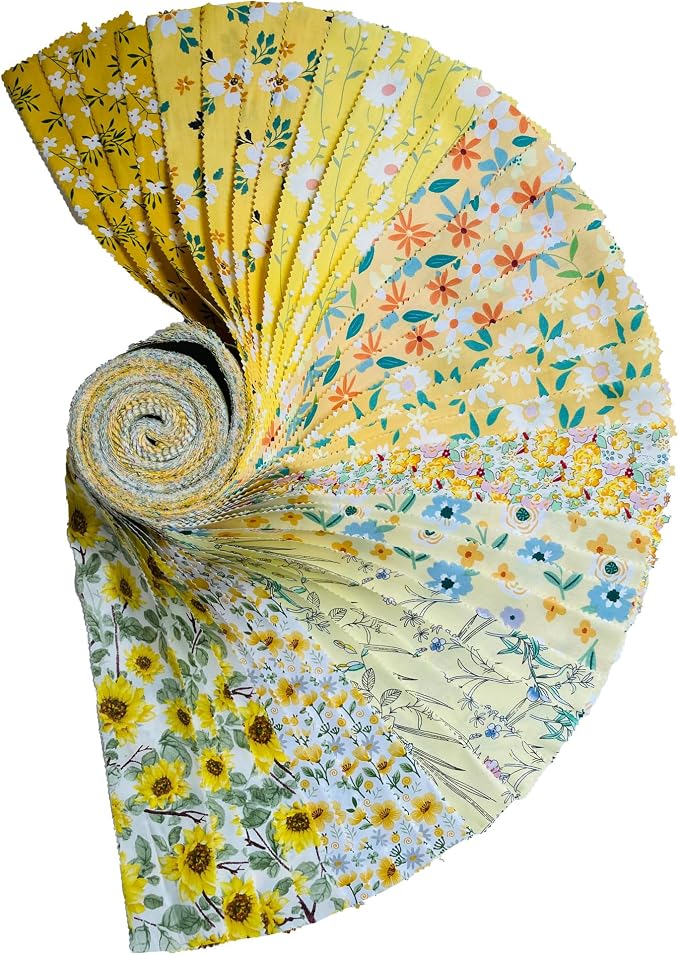 40 Strip Jelly Roll Fabric Strips - Image 2