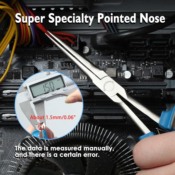 SPEEDWOX Long Reach Needle Nose Pliers 7 Inches Slim Extra Long Nose Pliers - Image 4