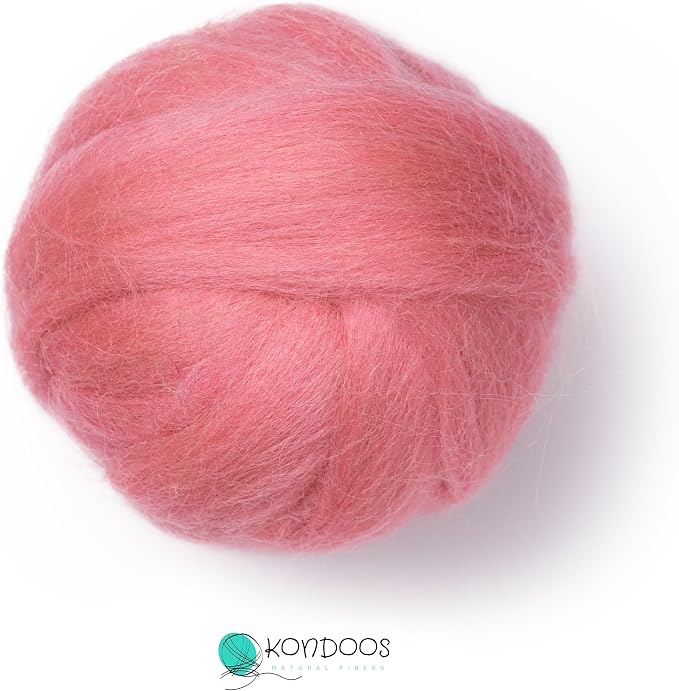 Kondoos Natural Wool roving, 2 OZ. Best Wool - Image 4