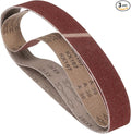 3 Pcs Sanding Belts 1 x 42 Inch 36 Grit Aluminum Oxide Abrasive Sandpaper for Belt Sander Metal Grinding Wood Working Weld Rust Removal