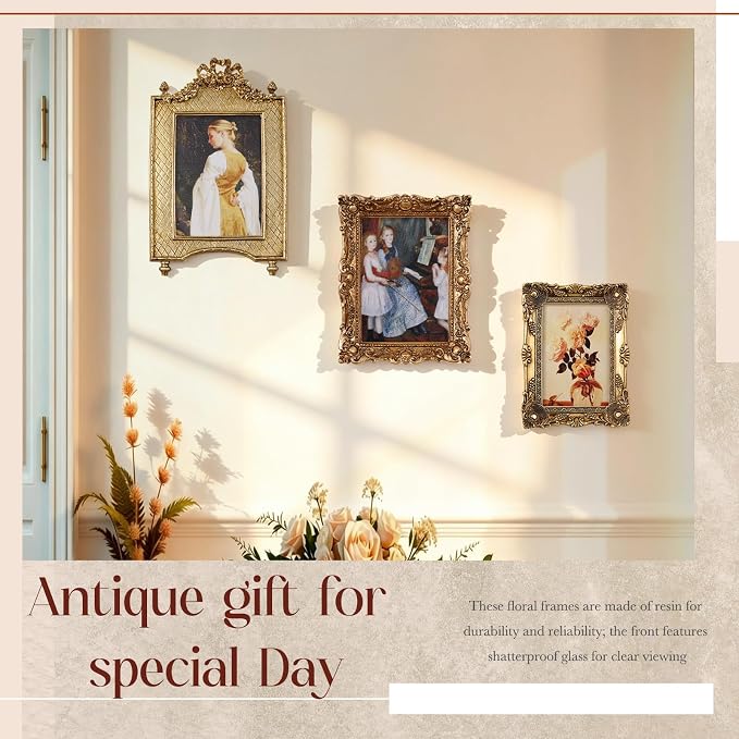 Wonderjune 7 Pcs Vintage Picture Frames Set - Image 5