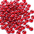 CYS EXCEL Red Glass Gemstone Beads Vase Fillers Flat Marble Beads Multiple by CYSEXCEL%C2%AE