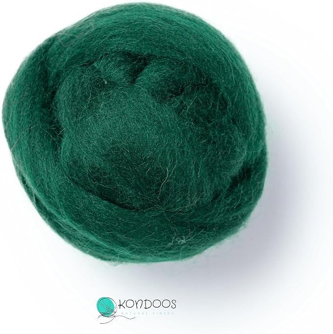 Kondoos Natural Wool roving, 2 OZ. Best Wool - Image 4