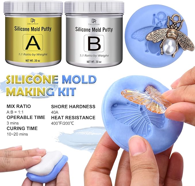 Silicone Putty - 2.5 Lb Flexible Silicone Mold Making Kit - Image 2