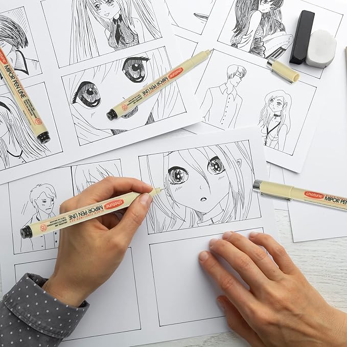 GETHPEN Micro Fineliner Set, 6 Pack | Waterproof Archival Ink Micro Fineliner - Image 4