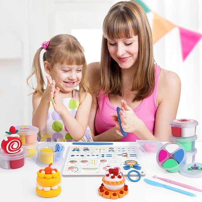 Air Dry Clay Kit, 12 Cake Modeling Clay - Image 6
