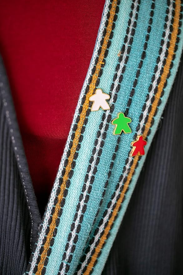 CrowD Games | Meeple Enamel Pins | 7 Set | Lapel Pins - Image 6