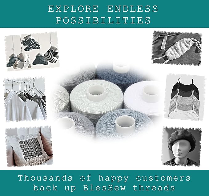BlesSew Gray Sewing Threads - Image 5