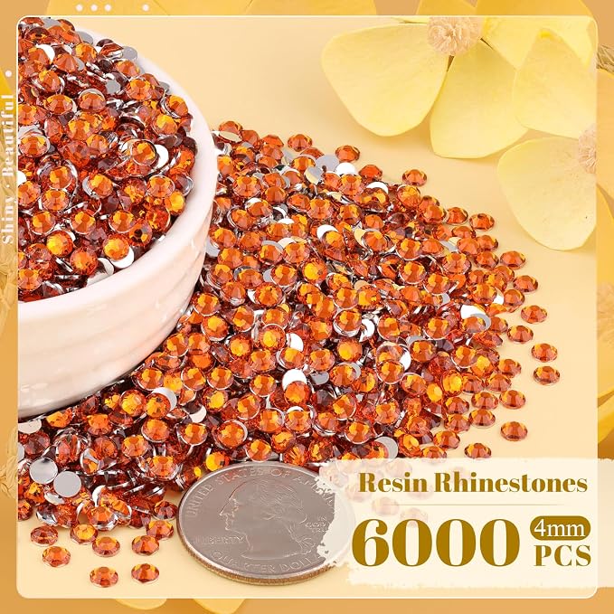6000PCS 4mm Resin Rhinestones Bulk - Image 2