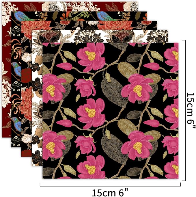 Origami Paper Kit 100 Sheets 6 Inch Square Double Sided Color 20 Vivid Colors - Image 3