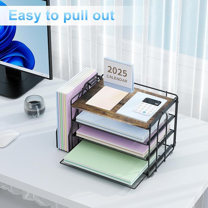 Spacrea Desk Organizers and Accessories, Paper Organizer - Image 4