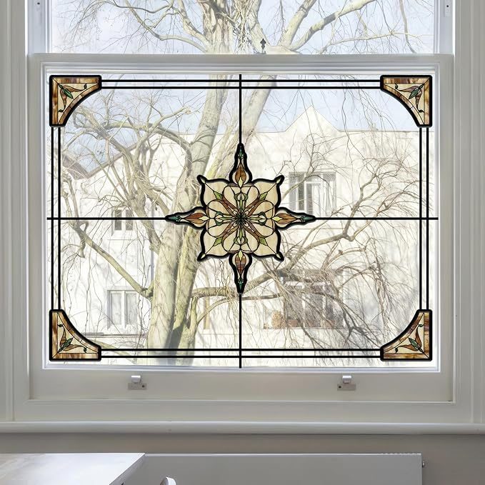 ADD.HERES Window Stickers, ‌Stained Glass Window Privacy Film, UV Blocking - Image 6