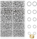 PAXCOO 4600Pcs Silver Jump Rings by PAXCOO