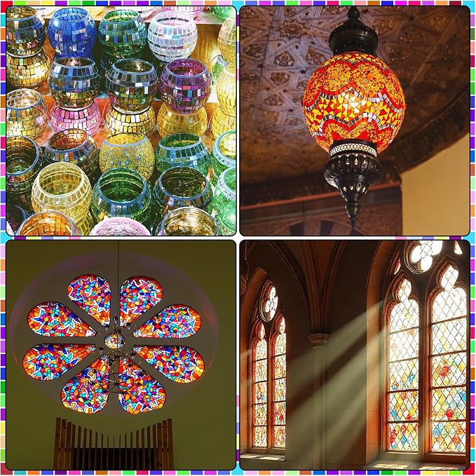 2400 Pcs Mosaic Tiles, Glass Mosaic Tiles - Image 7