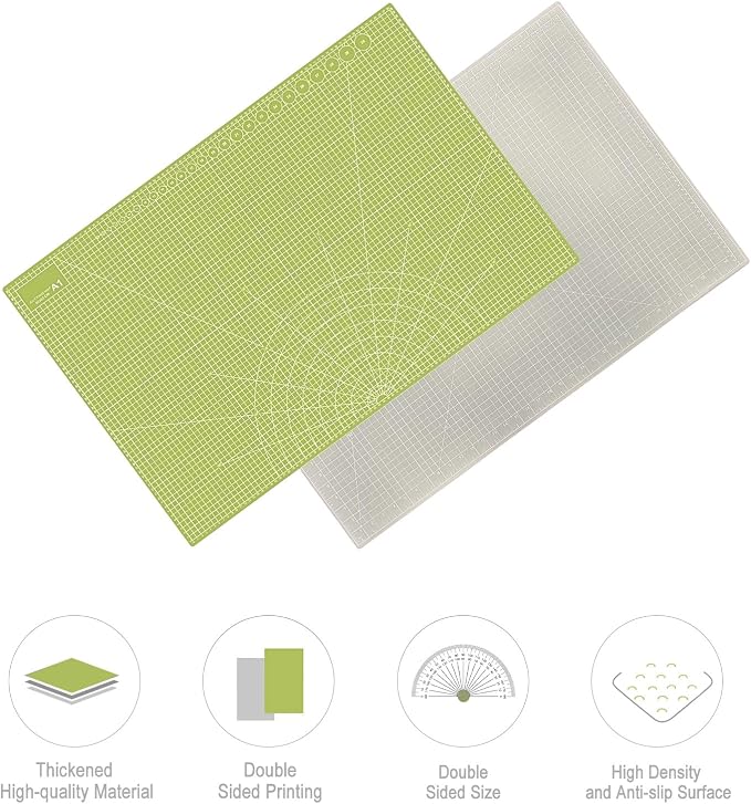 24" x 36" Self Healing Cutting Mat: Double Sided Sewing Cutting Mat Craft - Image 4