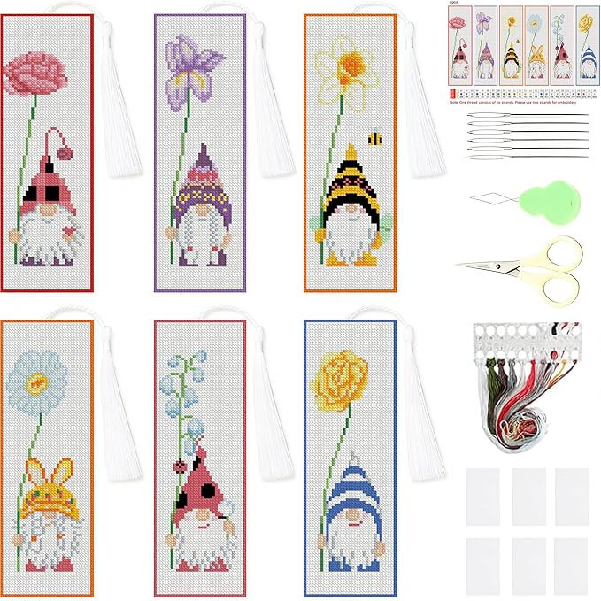 VIGEGU 6 Pack Cross Stitch Kits by VIGEGU