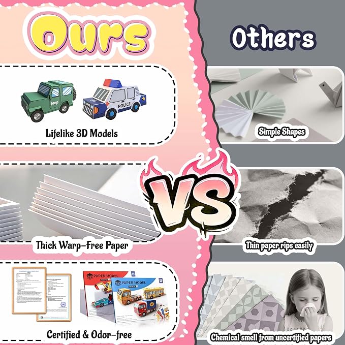 2 Themes in 1, 3D Paper Model Kits - Image 5