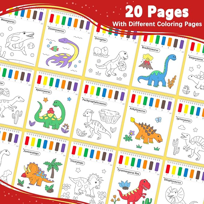 SOCOLER Paint with Water Coloring Books - Image 2