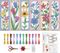 ORIGACH 6 Pcs Flower Cross Stitch Bookmark Kit by ORIGACH