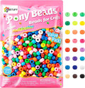 Simetufy 1200 Pcs Pony Beads for Bracelet Making by Simetufy