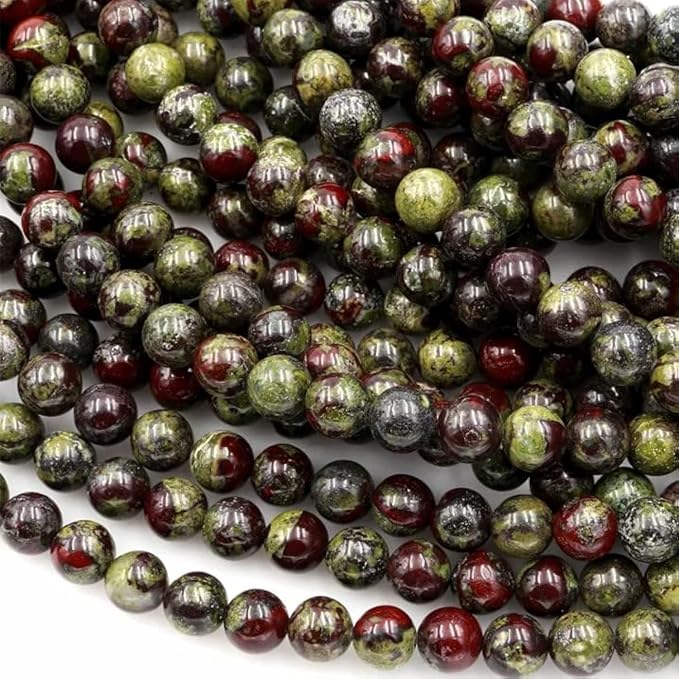Zenkeeper 116-120 Pcs Dragon Blood Jasper Beads by Zenkeeper