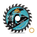 3-3/8" Wood Cutting Disc - 24T TCT Carbide Tipped Teeth Compact Circular Saw Blade with 10mm Arbor, General Purpose for Cuttting in Wood Plastic and Composite Materials