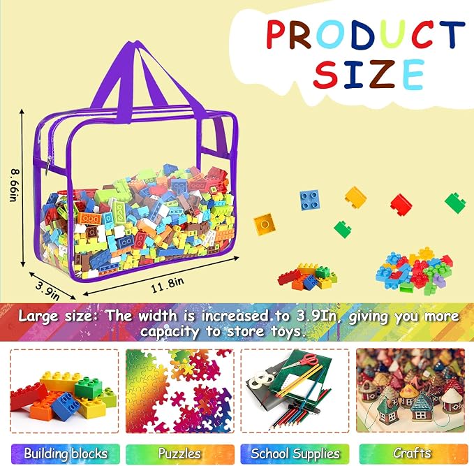 6 Color Large Toy Storage Bags - Image 2