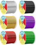 Mandala Crafts 10 GA Silver Black Red Assorted Anodized Aluminum Craft Wire | by MandalaCrafts