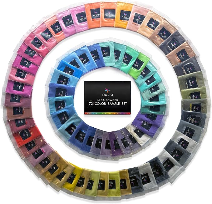 Rolio Mica Powder 72 Color Pearlescent Pigment by RolioPigments