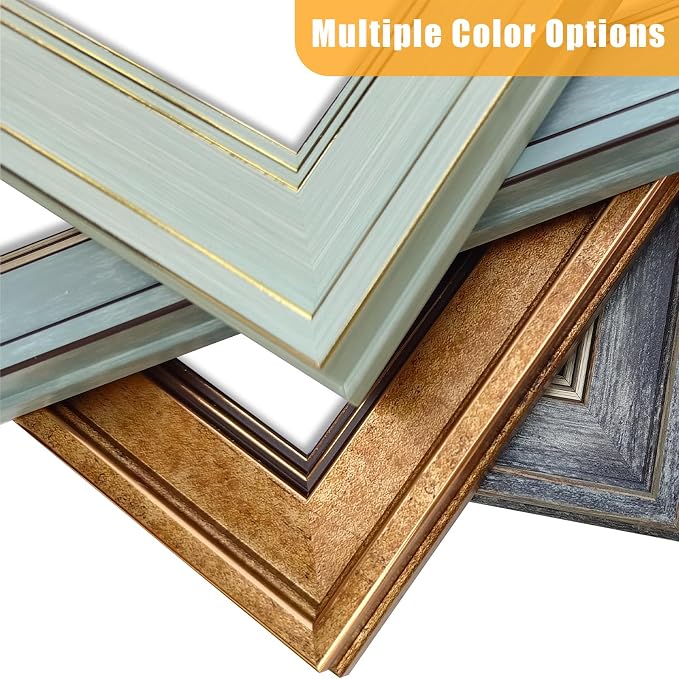 LUCKYLIFE 5x7 Picture Frame Set of 8, Rustic Farmhouse Picture Frames - Image 6