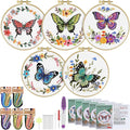 ERKOON 5 Sets Embroidery Kit for Beginners by ERKOON
