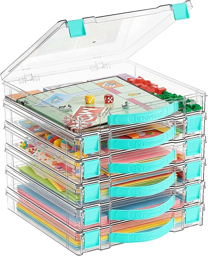 Vtopmart 6 Pack Board Game Storage by Vtopmart