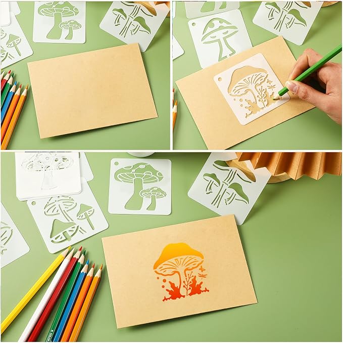 Augshy 56 Pack Mushroom Stencils - Image 3