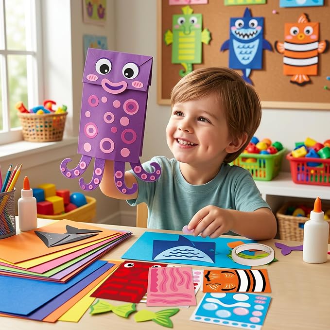 WATINC 9Pack Hand Puppet Art Craft - Image 4