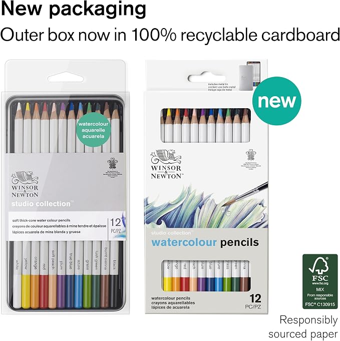 Winsor & Newton Studio Collection Artist Pencils, Watercolor Pencils - Image 2