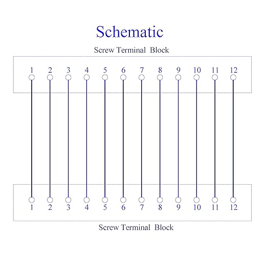 Screw Mount 24A/400V 12 Position Screw Terminal Block Distribution Module