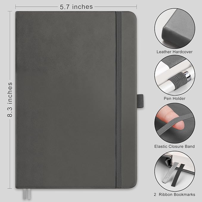 RETTACY Graph Grid Paper Notebook, 192 Pages, A5 Size | 5 Squares per Inch - Image 2