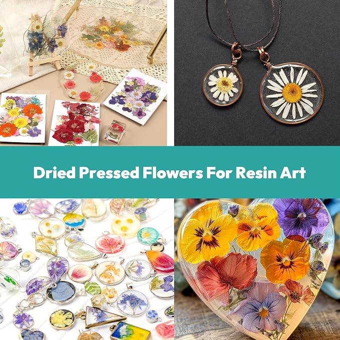 Dried Flowers, Resiners 58Pcs Pressed Flowers - Image 6