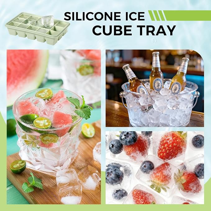 4-Pack Silicone Ice Cube Trays - Image 7