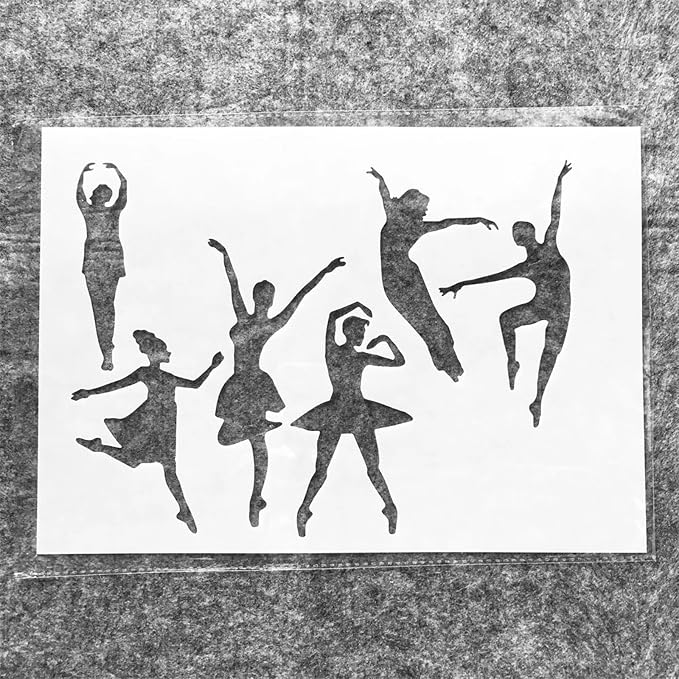 TIAMECH A4 Reusable Dancing Girl Stencil - Image 4