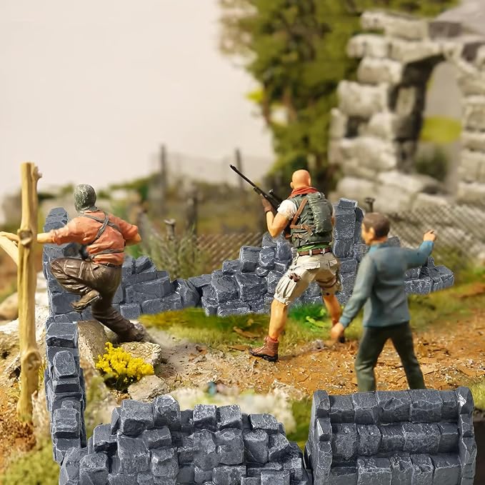 Warmtree Stone Wall Ruins for Terrain Sets, Miniature Terrain Building Tabletop - Image 5