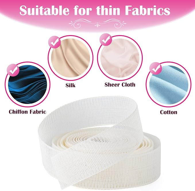 10 Yards Fishbone Tape for Sewing Banroll Tape for Sewing Narrow Hem Sewing - Image 6