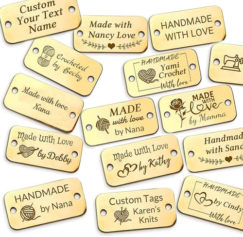 10-100Pcs Personalized Metal Tags by Unknown