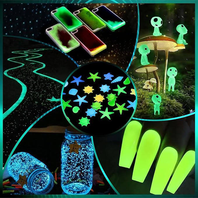 Matio Glow in The Dark Pigment Powder, 15g/0.5oz Orange Luminous Pigments | - Image 7