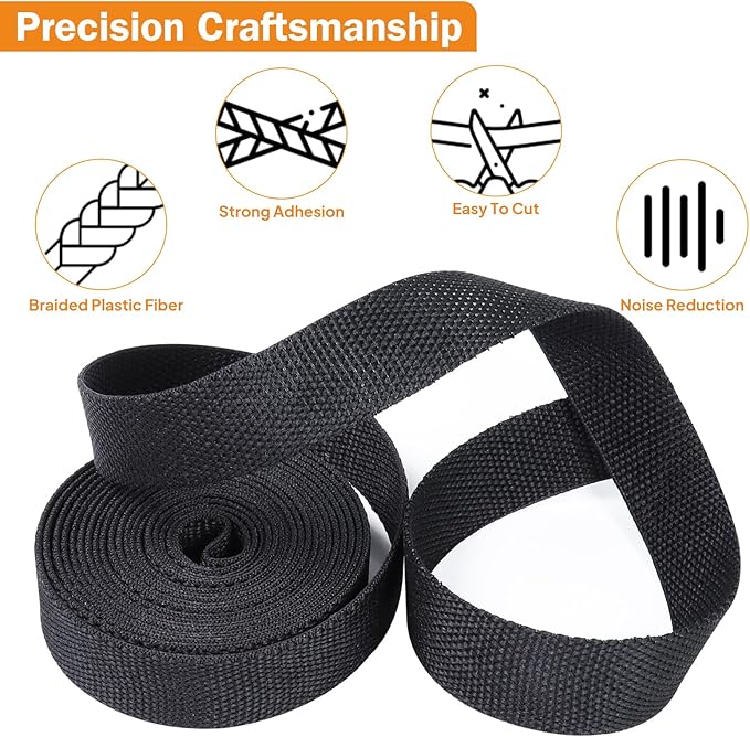 2:1 Ratio Flat Heat Shrinkable Braided Sleeving,Electrical Insulating Tubing,Durable Automotive Fabric Harness Shrinking Sheath (1/2"-42ft)