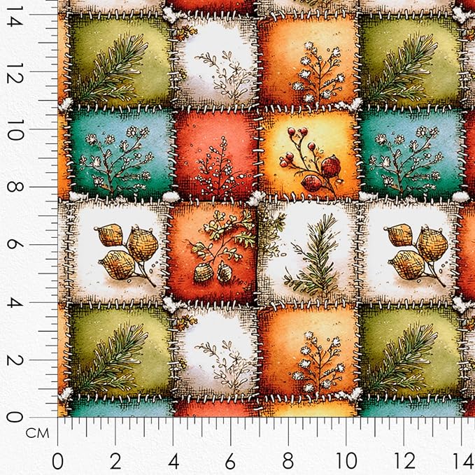 Cozy Animals Patchwork Quilting Fabric Panel – 6× Blocks + Bonus Patchwork - Image 8
