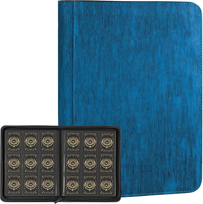 Card Binder 9 Pocket, Premium 540 Double Sided Pocket Collection Binder by Hijvxk