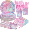 168Pcs Iridescent Birthday Party Decorations by Greencian