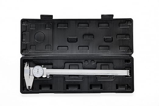 PEC Dial Caliper 0-12 Inch, Stainless Steel Precision Measuring Tool with Shock-Proof Dial, High Accuracy ±0.001"